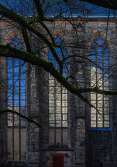 Kirchenfenster außen, Universitätskiche 