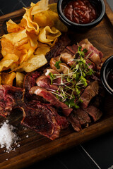 grilled veal with vegetables