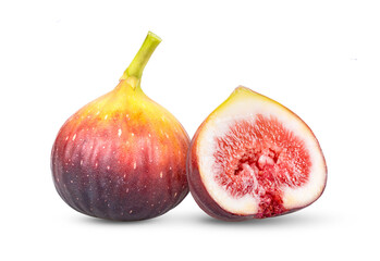 Fresh figs isolated on  transparent png