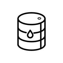 Oil barrel icon vector logo design template
