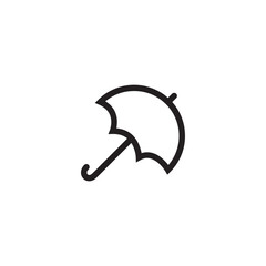 Umbrella icon vector logo design template