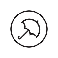 Umbrella icon vector logo design template