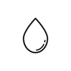 Drop water icon vector logo design template