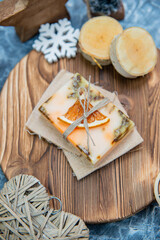 Hand made natural soap for a gift