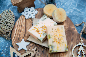 Hand made natural soap for a gift