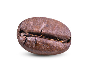  roasted coffee beans with leaves on transparent png
