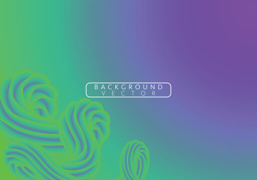 Green abstract wave. Magic line design. Flow curve motion element. Neon gradient wavy illiustration.