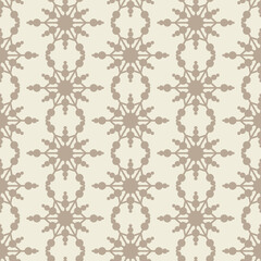 Snowy Christmas seamless pattern for decoration, festive winter background with snowflake, vector illustration eps