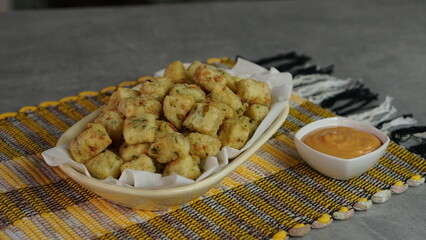 Bolinho de Batata com Bacon