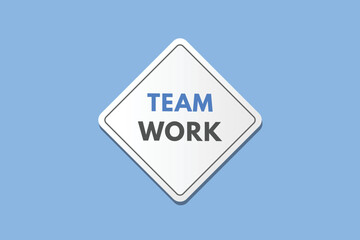 team work Button. team work Sign Icon Label Sticker Web Buttons
