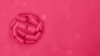 Trendy color 2023. Via magenta color background
