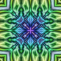 3d effect - abstract kaleidoscopic color gradient  pattern 