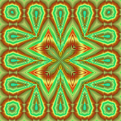 3d effect - abstract kaleidoscopic geometric color gradient  pattern 