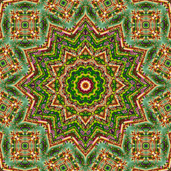 3d effect - abstract polygonal geometric colorful fractal graphic 