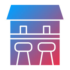 Bar Counter Icon Style