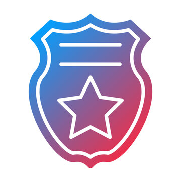 Police Badge Icon Style