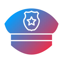 Police Cap Icon Style