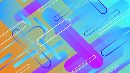 Abstract geometric diagonal background blue gradient with light and shadow decoration