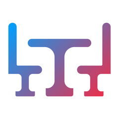 Dining Table Icon Style