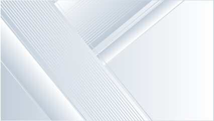 Minimal geometric white light background abstract design. Elegant white background with shiny lines. Vector illustration abstract graphic design banner pattern background template.