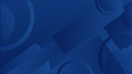 Abstract blue background with gradient dark blue and black geometric shapes