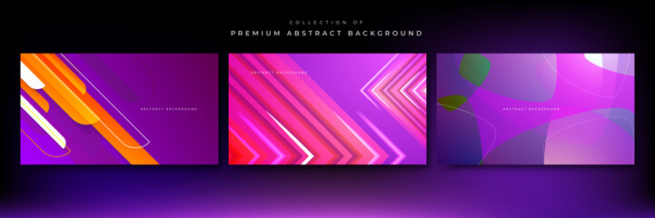 Modern abstract background with colorful gradient composition and 3d dynamic concept. Vector illustration. Minimal color gradient texture banner template.