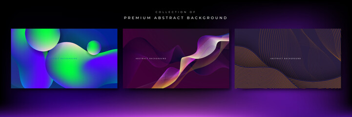 Modern abstract background with colorful gradient composition and 3d dynamic concept. Vector illustration. Minimal color gradient texture banner template.