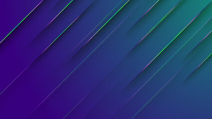 Obraz premium Modern abstract green and blue background with colorful gradient composition and 3d dynamic concept. Vector illustration. Minimal color gradient texture banner template.