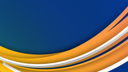 Modern abstract blue and orange background with colorful gradient composition and 3d dynamic concept. Vector illustration. Minimal color gradient texture banner template.
