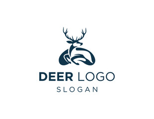 Fototapeta premium Logo design about Deer on a white background. created using the CorelDraw application.