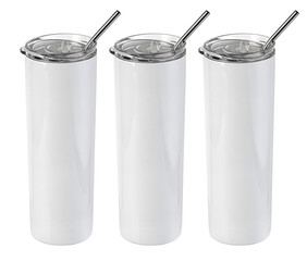 Three Blank  Stainless Steel Tumblers