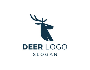 Logo design about Deer on a white background. created using the CorelDraw application.