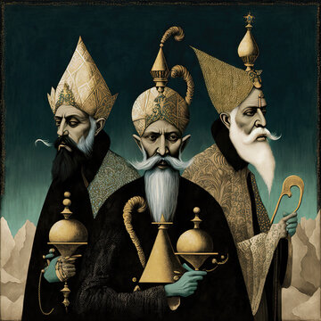 Wise People Three, Gen Art, AI, Artificial Intelligence