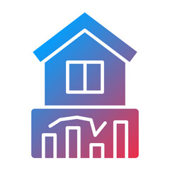 House Stats Icon Style