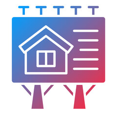 House Billboard Icon Style