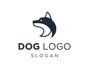 Logo design about Dog on a white background. created using the CorelDraw application.