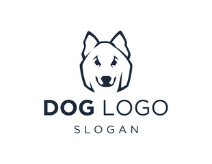 Logo design about Dog on a white background. created using the CorelDraw application.