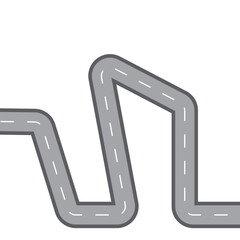 Fototapeta premium Road top view