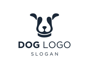 Logo design about Dog on a white background. created using the CorelDraw application.