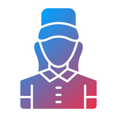 Delivery Women Icon Style