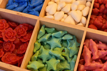 A variety of handmade soaps 