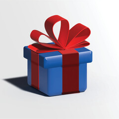 gift box with red ribbon 3d Design