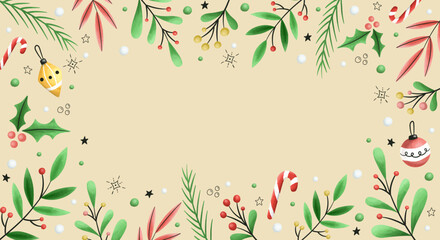 Colorful Christmas Background.