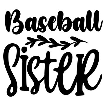 Baseball Sister Svg