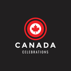 canada logo design vector graphic illustration