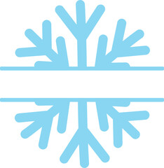 Snowflake Split Monogram