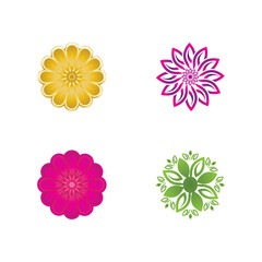 Flower vector icon design