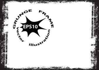 Obraz premium Vector Frames. rectangles for image. distress texture . Grunge Black borders isolated on the background . Dirt effect . geometric shapes for your design