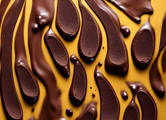 chocolate and caramel pattern background