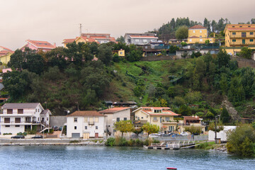 Obraz premium Landscape and architectural views along the Douro Valley in Portugal